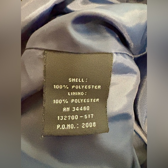 Women’s~ LONDON FOG~ Blue Micro Suede Rain Repellent Jacket~Petite M~013 - Picture 12 of 14